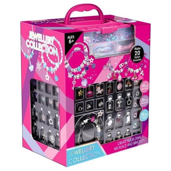 Pack små tillbehör Leantoys Kreativt kit för att tillverka armband, hängsmycken och pärlor