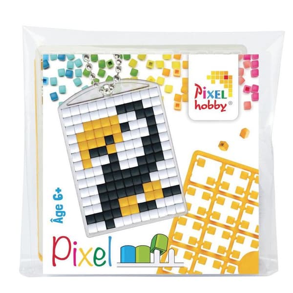 Kit kreativt Pixel nyckelring 4x3cm Tukan