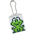 Miniatyrbild 2 av 2: Kit skapande Pixel nyckelring 4x3cm Groda