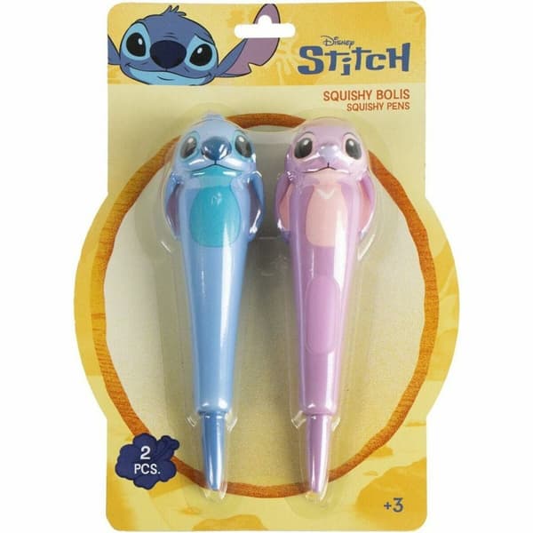 Kuglepen Stitch Squishy Multifarvet 2 enheder
