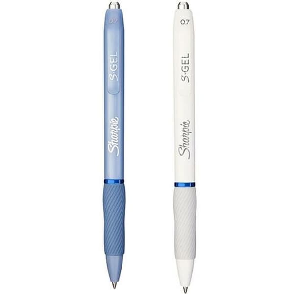 Gelpenna Sharpie S-Gel Vit Blå 0,7 mm (12 antal)