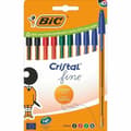 Miniatyrbillede 1 af 3: Sæt med Kuglepenne Bic Bic Cristal Fine 516356 Grøn Multifarvet