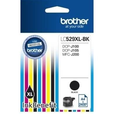 Brother LC529XLBK svart bläckpatron - kompatibel med DCP-J100, DCP-J105, DCP-J200