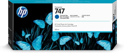 HP 747 - chromatic blue - original - DesignJet - ink cartridge