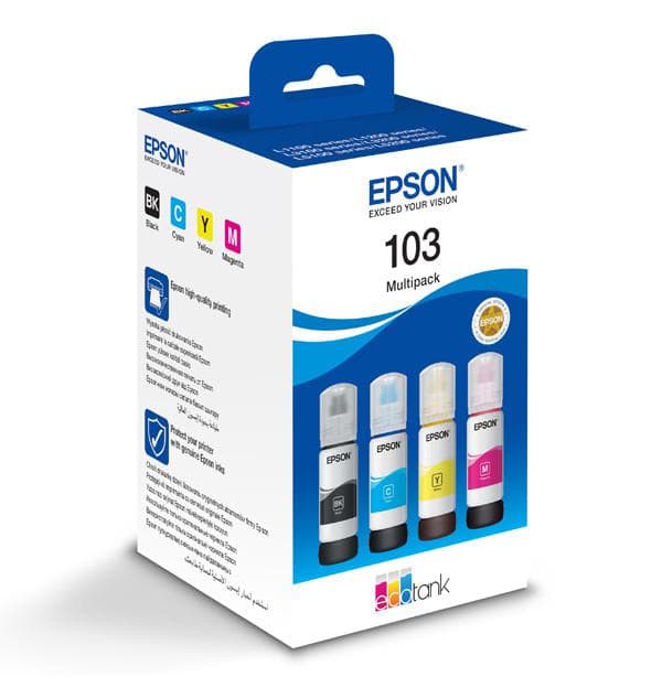 EPSON 1LB Ink Cartridge 103 EcoTank 4-colour Multipack L3110 L3111 L3150 L3151