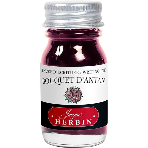 Bläck för reservoarpennor - Kalligrafi - Bouquet d'antan - Herbin - 10 ml flaska