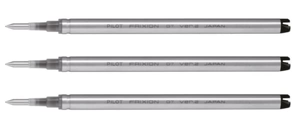Refill Frixion Zone 0,7mm Svart 3-pack Pilot