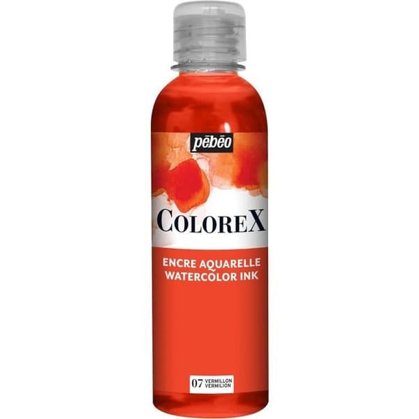 Flaska Bläck COLOREX - PEBEO - Vermillion - 25ml - Röd - Blandad