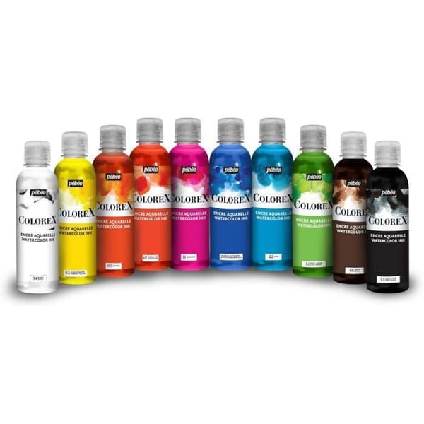 Flacon Bläck - Pébéo - Colorex - 1L - Cyan - Sammet Finish