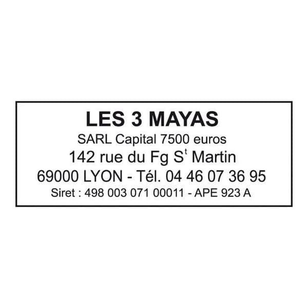 Trodat Printy 4916 Personlig text självfärgad stämpel 10 x 70 mm
