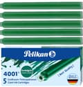 Miniatyrbillede 1 af 2: PELIKAN PATRONER TIL FJER LANGE 5stk GTP/5 GRØN