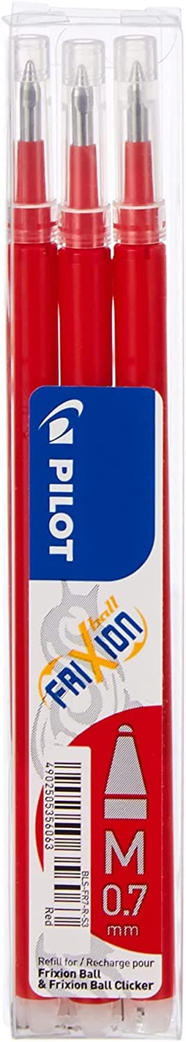 Pilot kuulakärkikynän täyttö /Fr7/ Frixion Red BLS-FR7-R-S3