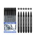 Miniatyrbillede 1 af 5: INF Neutral Fineliner Pen Sæt - 6 Sorte Penne til Tegning & Skitsering