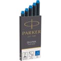 Miniatyrbild 1 av 4: Bläckpatroner - PARKER - Quink - 5 långa - Utplåningsbar blå bläck - 75 mm