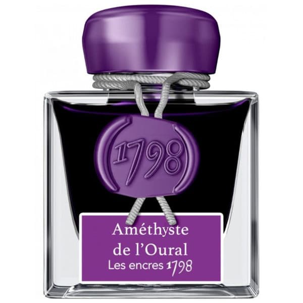 Bläck - Jacques Herbin - H155/79 - Lila Ametist - 50 ML - Silver Glitter