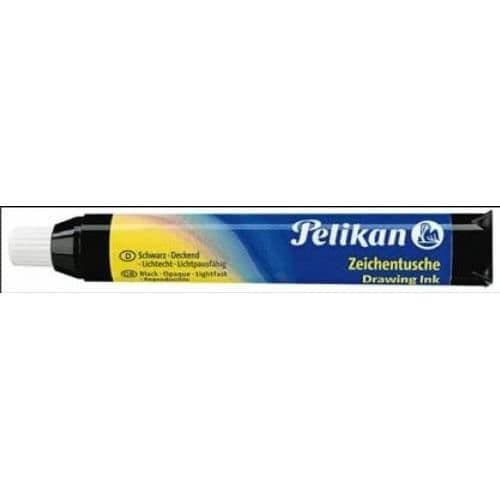 Pelikan India bläck, svart, patron med sugkopp, 9 ml - 215103