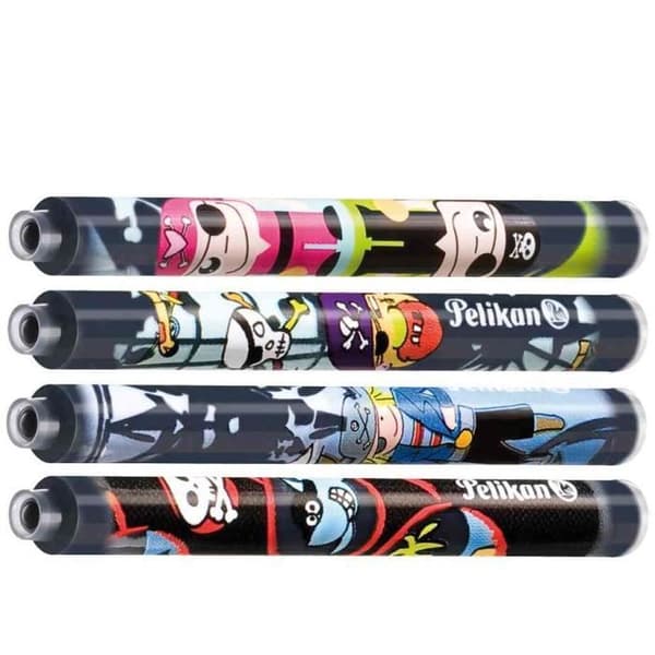 Bläckpatron - Pelikan - Griffix - Kungablå - Utplånbar - 5 stycken