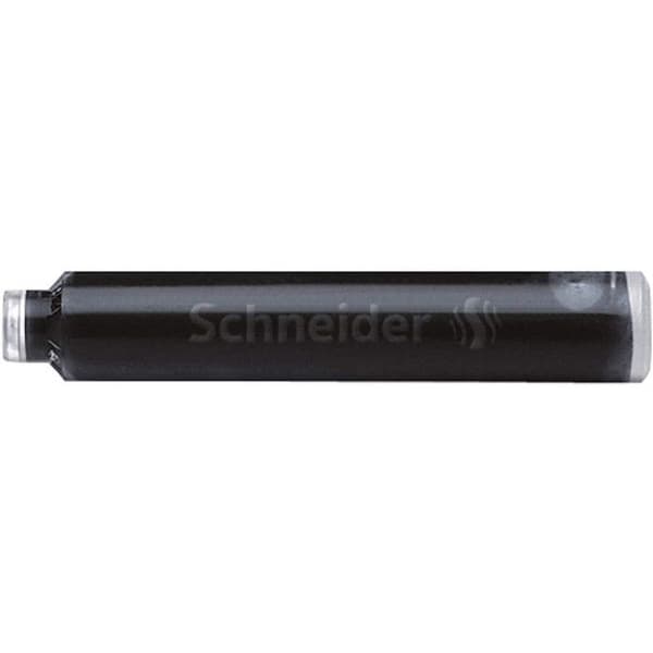 Bläckpatroner - Schneider - Svart - 6 stycken - Kompatibel med bläckpennor - Unisex