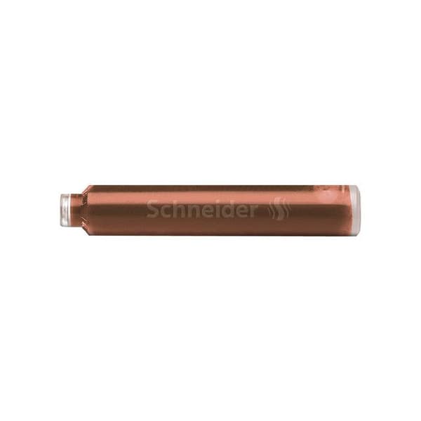 Etui med 6 bläckpatroner - Schneider - Pastell Cognac - 8 färger - Mix - Vuxen