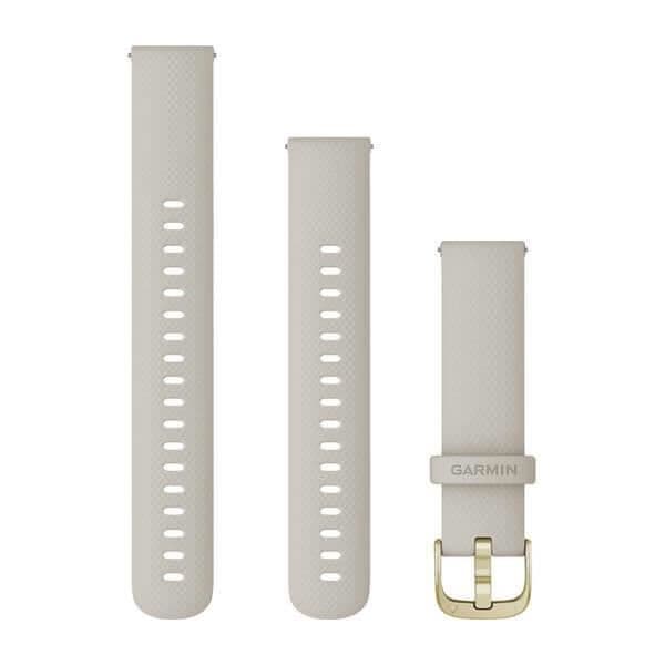 Klockarmband - Garmin - Quick Release - Silikon - 18 mm - Beige