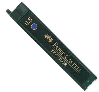 Färgstift Faber-Castell TK-COLOR 0,5mm Blå 12 stift/etui