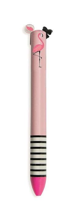 Click & Clack Miss Flamingo Kulspetspenna med 2 färger