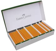 Blyertspennor, storpack, Faber-Castell Bonanza gul 300/fp (204xHB, 24xH, 48x2B, 24xB)