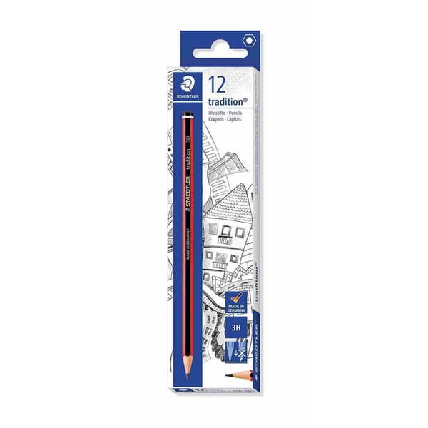 Staedtler Tradition 3H Wooden Pencil (Pack of 12)