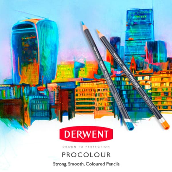 Derwent Metallisk Kasse Blyant Procolour 12 Enheder Flerfarvet