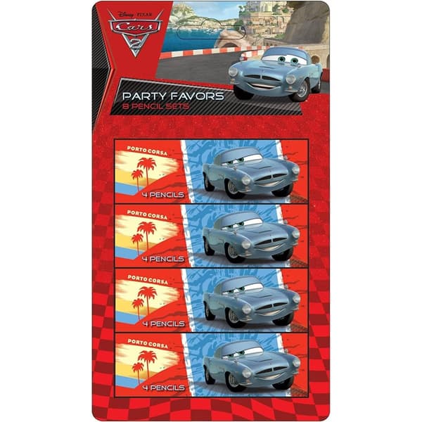 Cars 2 Pencil Set (Pack of 32) Blue/Red One Size