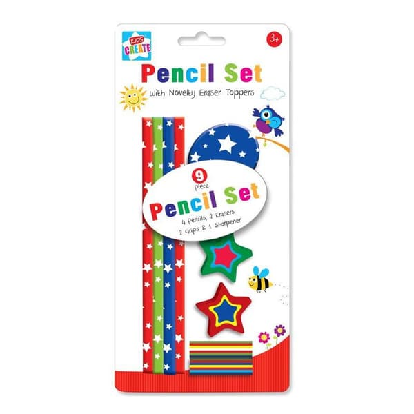 Kids Create Pennset med stjärnor (9-pack)