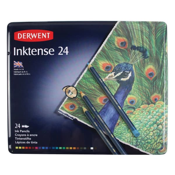 Derwent Metallisk Kasse Blyant Inktense 24 Enheder Flerfarvet