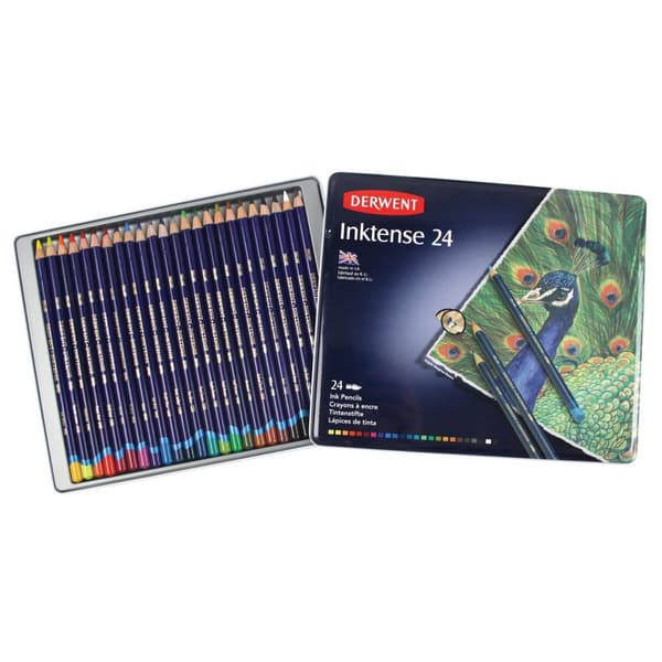 Derwent Metallisk Kasse Blyant Inktense 24 Enheder Flerfarvet
