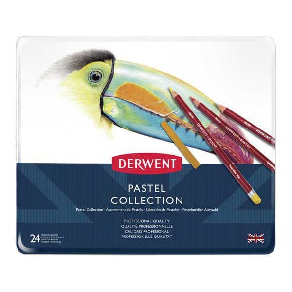 Derwent Metallisk Låda Samling Penna Pastel 24 Enheter