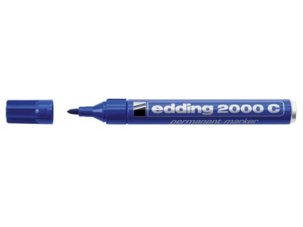 Merkepenn Edding 2000 Blå (10 stk) (1 stk.)