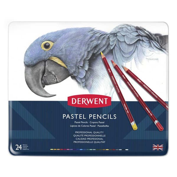 Derwent Metallisk Låda Penna Pastel 24 Enheter