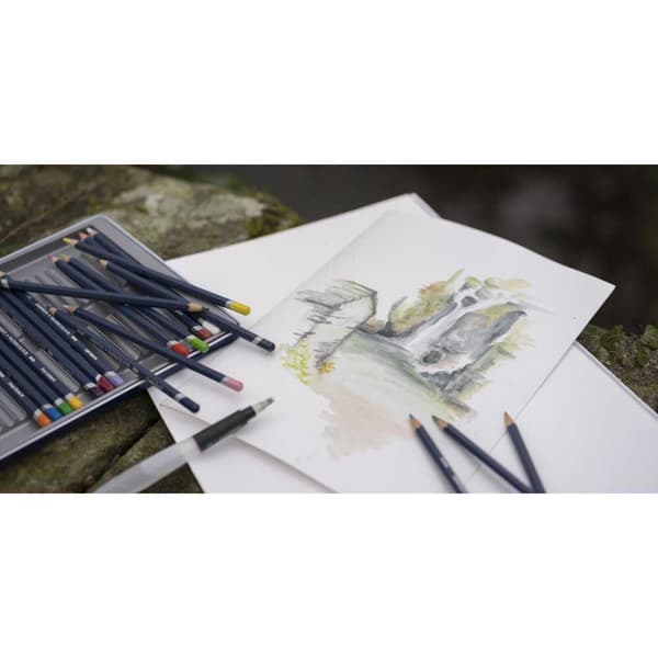 Derwent Metallisk Låda Penna Watercolour 24 Enheter