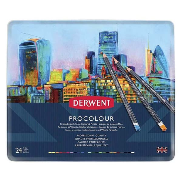 Derwent Metalkasse Blyant Procolour 24 Enheder