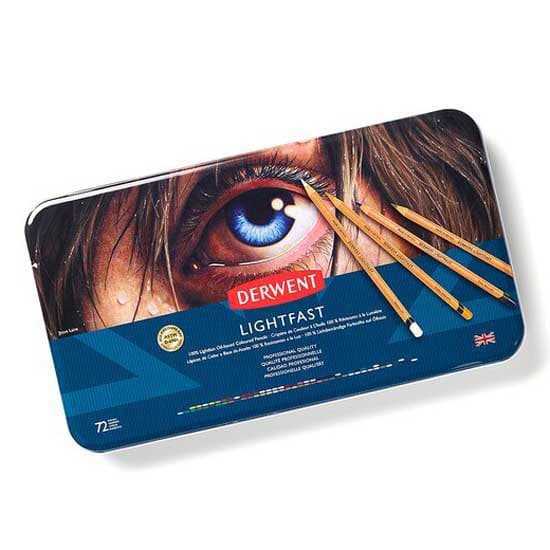 Derwent Metalkasse Blyant Lightfast 72 Enheder