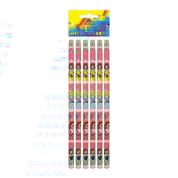 Rainbow Prinsesspenna med suddgummi Multicoloured One Size
