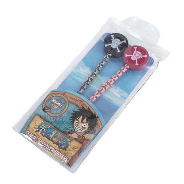One Piece Pencil and Topper (Pack of 2)