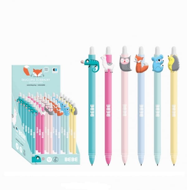 Sletbar gelpen med blå refill