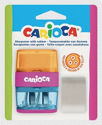 Carioca blyantspidser med viskelæder