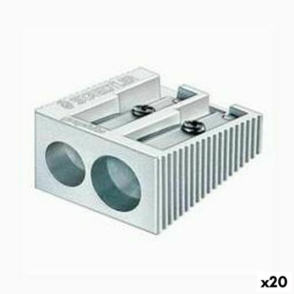 Blyantspidser Staedtler Sølvfarvet Metal (20 enheder)
