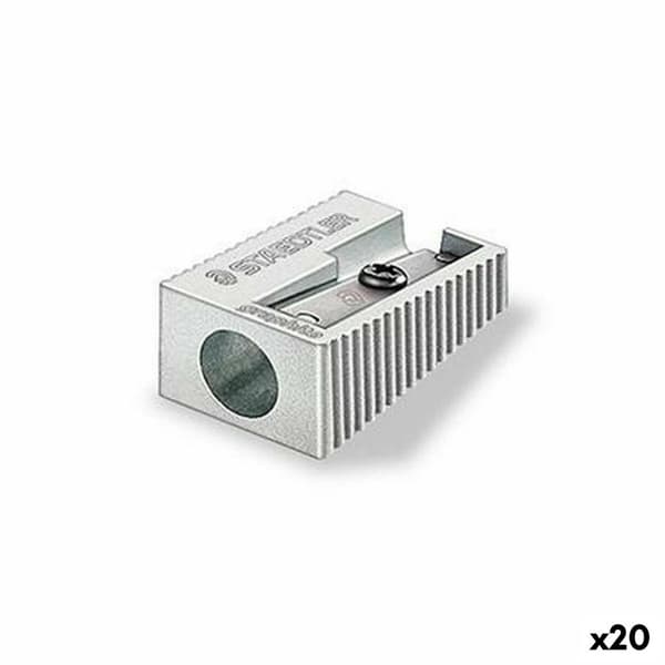 Blyantspidser Staedtler Sølvfarvet Metal (20 enheder)