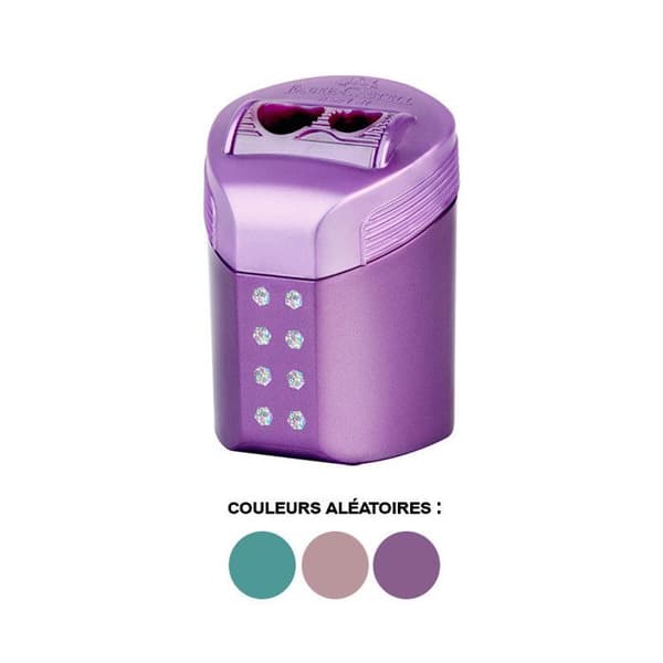 Pennvässare - 2 hål - Med plastbehållare - Strass - Faber-Castell