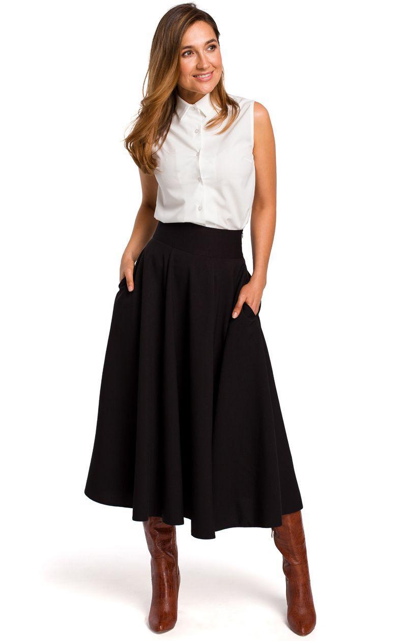 Kjol S196, svart, 2XL
