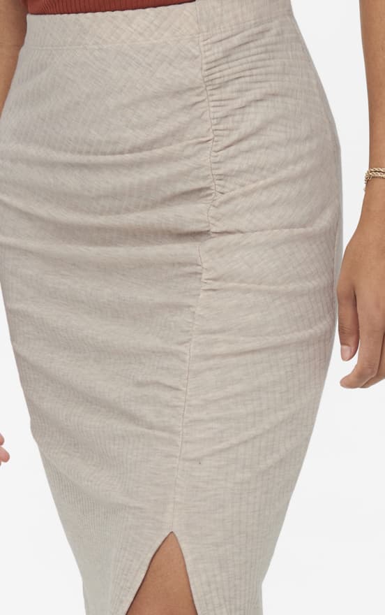 Only - onlEmma Ruching Slit Skirt