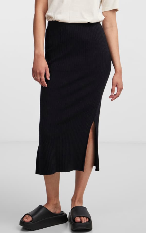 Pieces - pcCrista HW Midi Knit Skirt