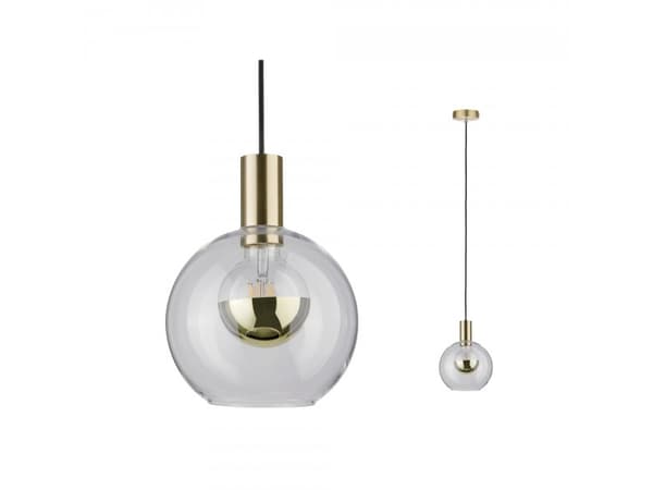 Paulmann Esben 79725 Riippuvalaisin LED (RGB) E27 20 W läpinäkyvä, messinki (harjattu)